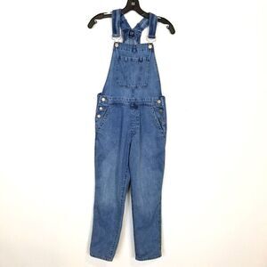 Gap Women Denim Overalls Jumpsuit Sz XS Blue Jeans Y2K Cotton Ankle